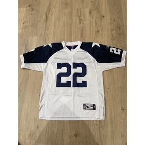 Vintage Reebok Emitt Smith Dallas Cowboys Throw Back Jersey #22 Size 48 White